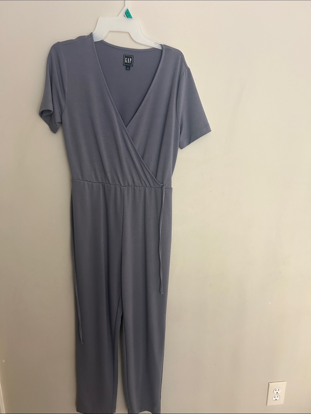 GAP Short Sleeve Wrap Jumpsuit